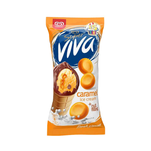 Jäätis Super Viva karamelli 180ml/97g