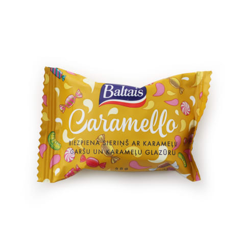 Biezpiena sieriņš Baltais karameļu 38g