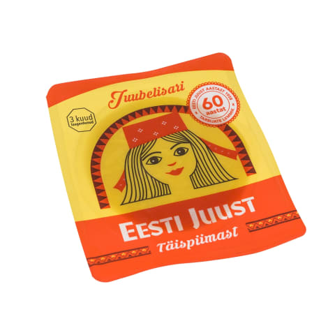 Eesti Juust täispiimast, viilutatud, TRADITSIOONILINE EESTI JUUST, 180 g