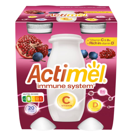 Jog. dzēr. Actimel granātābolu melleņu 4x100g