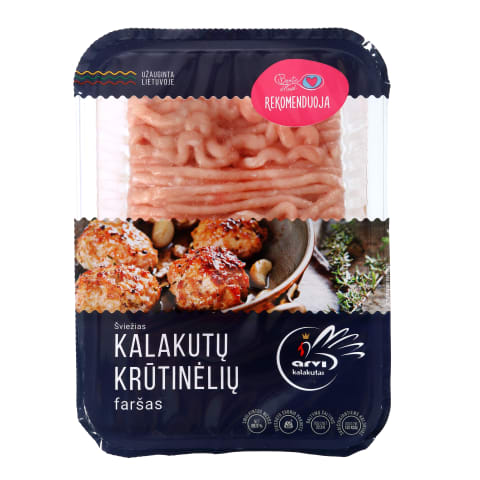 Šviežias kalakutų krūtinėlių faršas, 500g