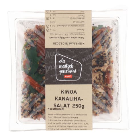 Kinoa kanalihasalat 250g