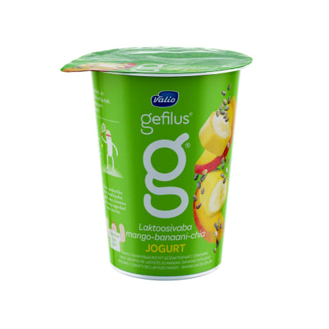 Jogurt mango-banaani-chia Gefilus 380g