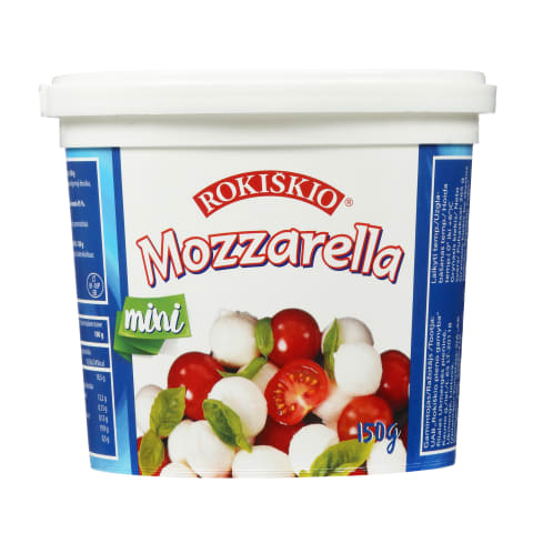 Sūris MOZZARELLA MINI, 45% rieb.s.m., 150g