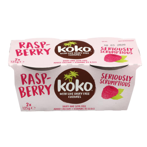 Aviečių skonio desertas KOKO, 2X125g