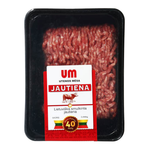 Atšaldyta lietuviška smulkinta jautiena, 450g