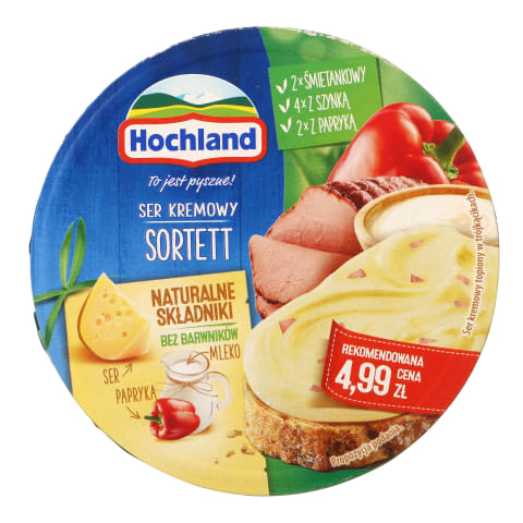 Kausētais siers Hochland Sortett 180g