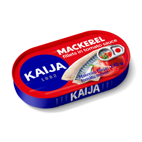 Skumbrijas filejas tomātu mērcē 170g