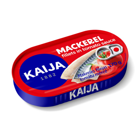 Makreļu filejas tomātu mērcē 170g