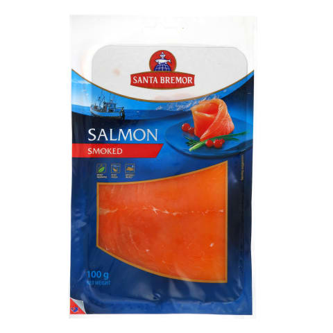 Rūk. lašišų filė be odos SANTA BREMOR, 100 g