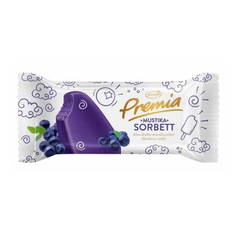 Premia mustikasorbett 73g/80ml