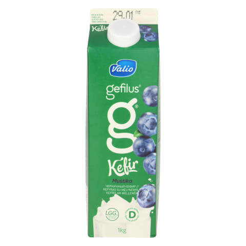 Valio Gefilus keefir mustika 1kg