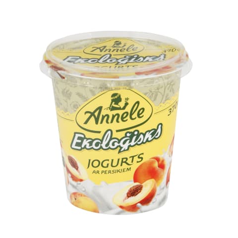 Jogurts Annele ar persik.EKO 3,1% 370g