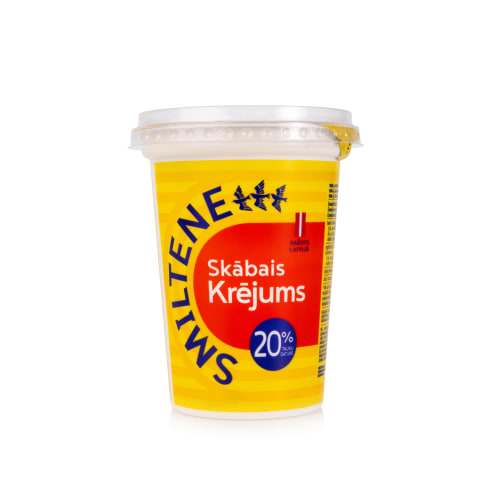 Skābais krējums Smiltene 20% 400g