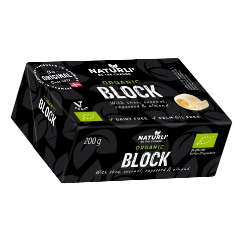 Ek.tep. riebalai NATURLI VEGAN BLOCK,75%,200g