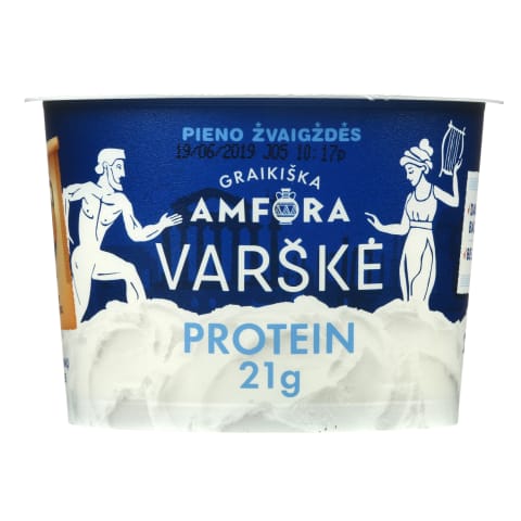 Varškė GRAIKIŠKA AMFORA PROTEIN, 0,9 %,200g