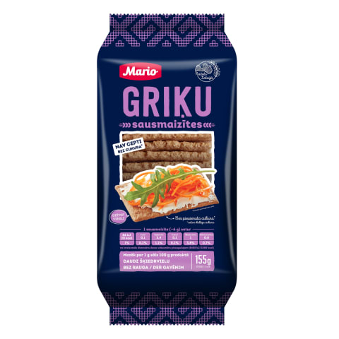 Griķu sausmaizītes 155g