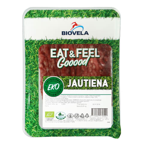 Ekolog.smulkinta jautienos kumpinė,300g