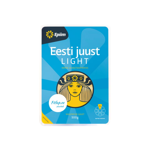 Juust Eesti light E-Piim 16% 500g