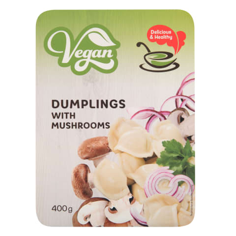 Pelmeņi Vegan ar sēnēm un sīpoliem 400g