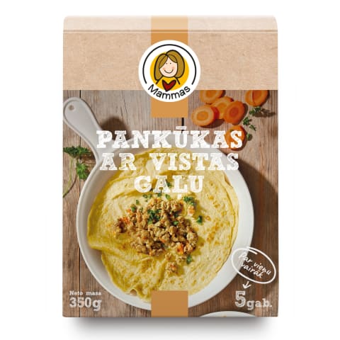 Pankūkas Mammas ar vistas gaļu 350g
