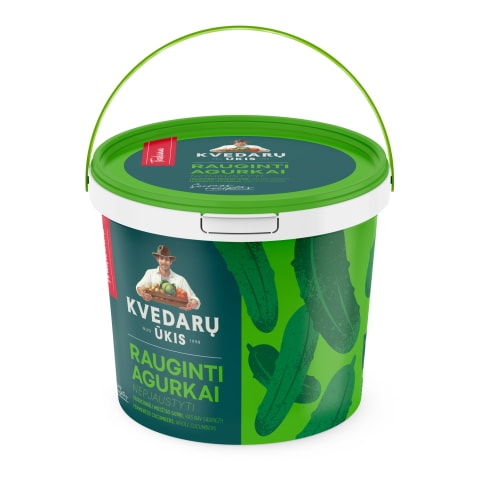 Rauginti agurkai kibirėlyje, 600 g