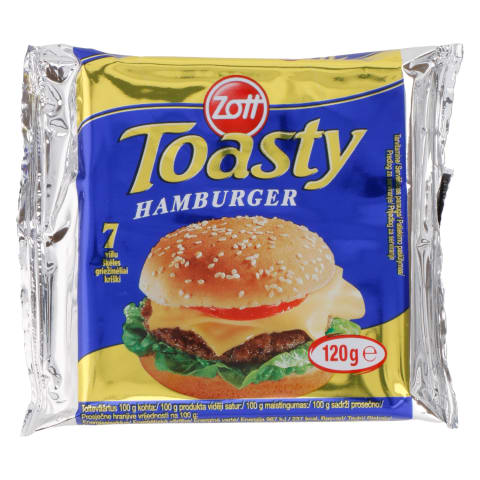 Lydytas sūris ZOTT TOASTY HAMBURGER,120g