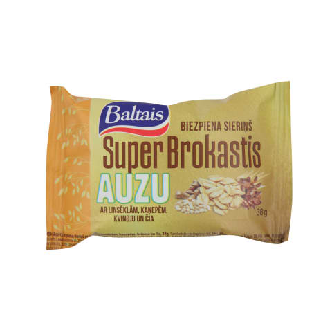 Biezp. sieriņš Baltais auzu superbrokast. 38g