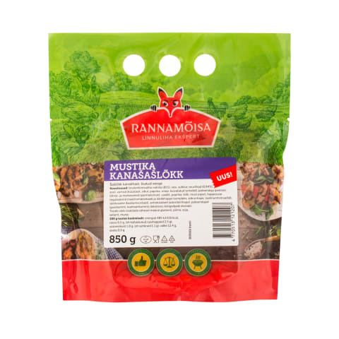 Mustika kanašašlõkk 850g