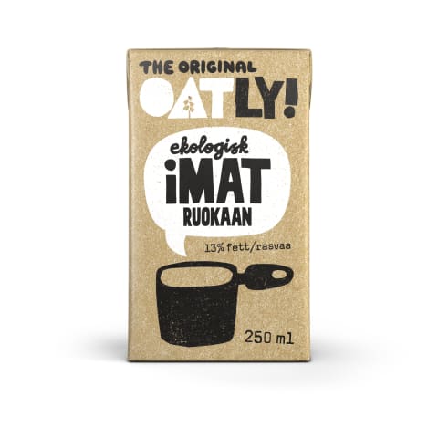 EKO augalinis grietinėlės pakait. OATLY,250ml