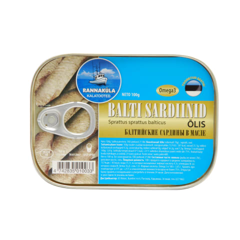 Balti sardiinid õlis 100g