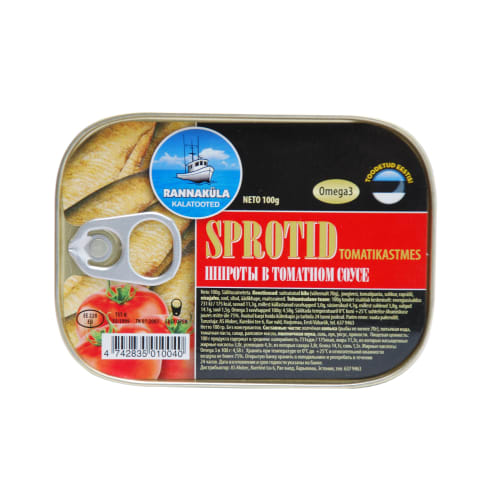 Sprotid tomatikastmes, RANNAKÜLA, 100 g