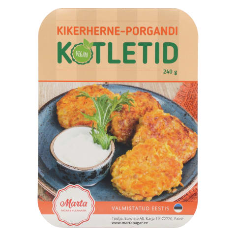 Kikerherne-porgandi kotlet 240g