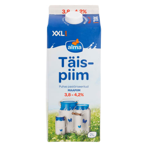 Täispiim Alma 3,8-4,2% 2l