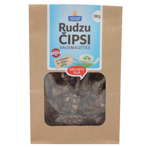 Rudzu čipsi ar sīp. un sk.kr.garšu 190g