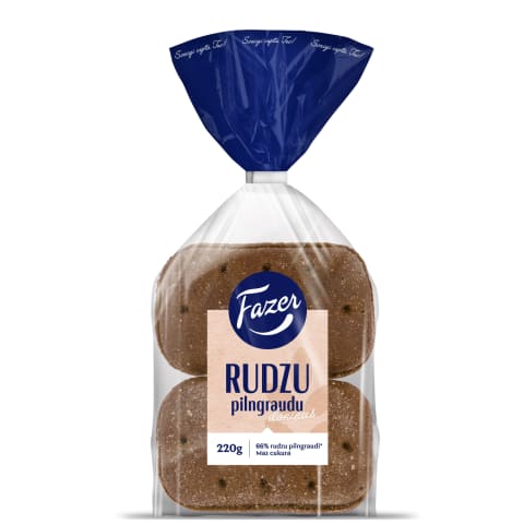 Rudzu pilngraudu doniņas Fazer 220g