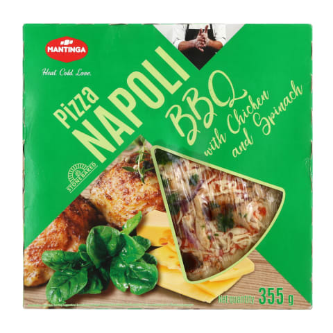 Pica NAPOLI BBQ su vištiena ir špinatais,355g