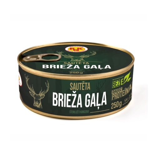 Sautēta brieža gaļa RGK 250g