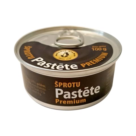 Šprotu pastēte Premium, ar atslēdziņu 100g