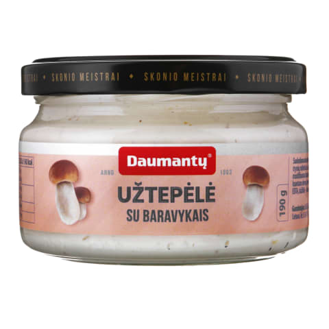 DAUMANTŲ užtepėlė su baravykais, 190 g