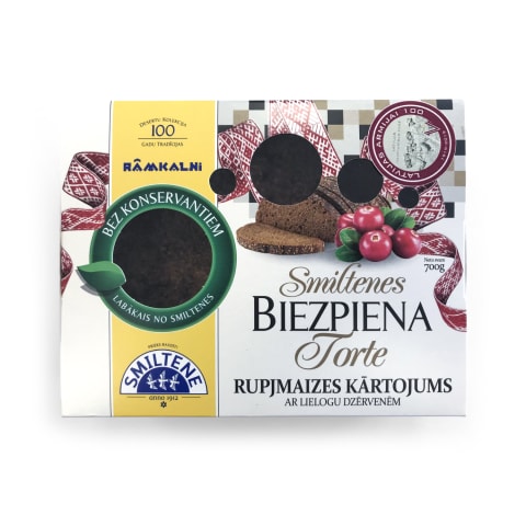 Torte Smiltene rupjmaizes kārtojuma 700g