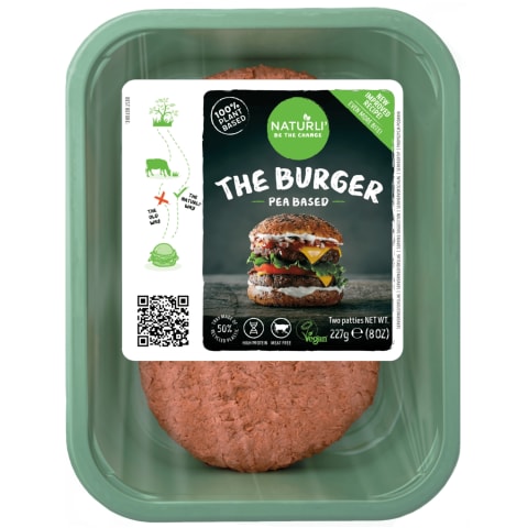 Burgers Naturli uz zirņu olbaltaltum.bāz.227g