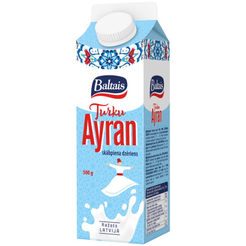 Skābpiena dzēr. Baltais Ayran klasiskais 500g