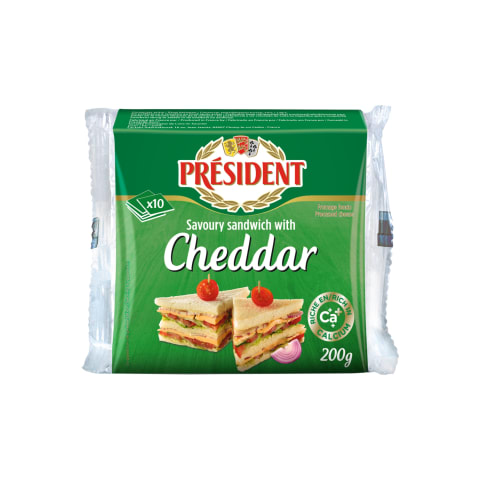Sulatatud juust Cheddari juustuga 200g