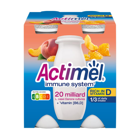 Persikų sk. jogurtinis gėrimas ACTIMEL,4x100g