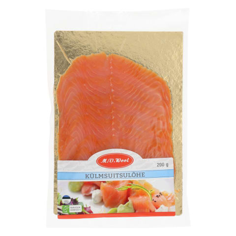 Külmsuitsulõhe viilutatud, M.V.WOOL, 200 g