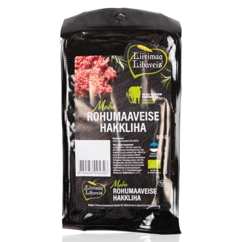 Mahe rohumaaveise hakkliha 500g