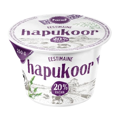 Hapukoor 20% topsis Farmi 250g