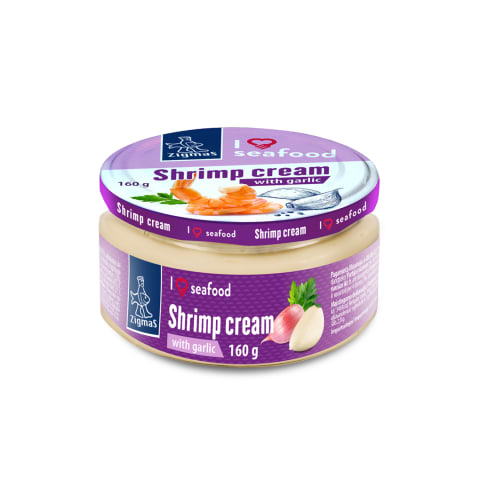 Garneļu smēriņš Zigmas ar ķiplokiem 160g
