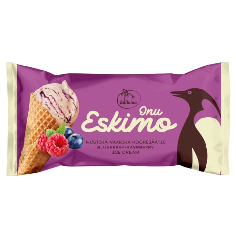 Koorejäätis mustika-vaar Onu Eskimo 165ml/84g